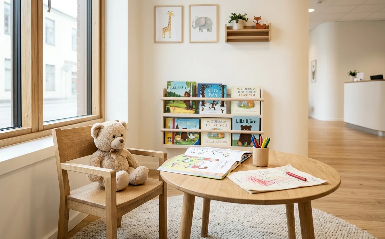 Přátelské prostředí zubní ordinace pro dětské pacienty